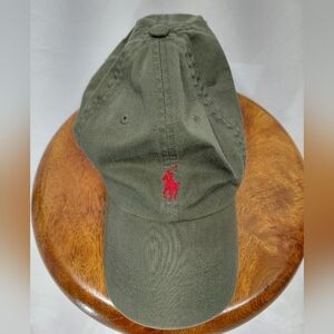 Polo By Ralph Lauren Green Cotton Ball Hat